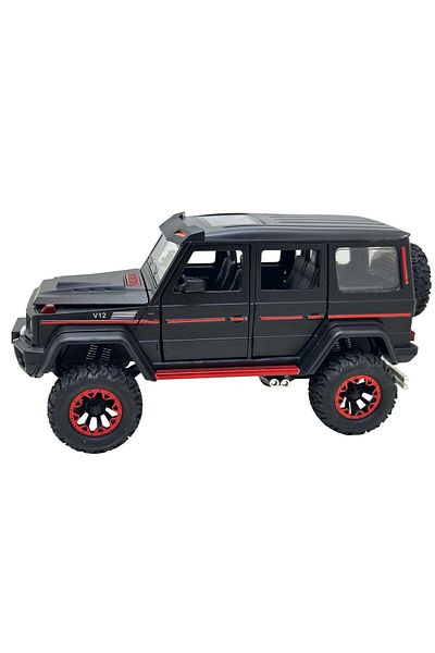 JPT Mercedes Benz G class model black 1/24 smoke lights open doors and hood