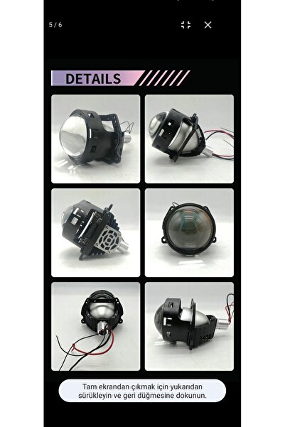 RM H7 2,5 inç projektör lens çift far mini bi led