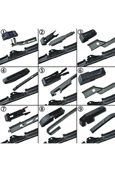 Recambo Set of 2 premium wiper blades for BMW 7 Series G11, G12 from 2015, 650/475 mm