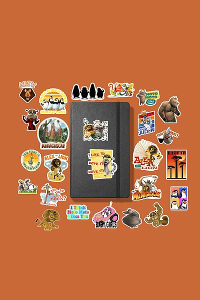 MS Major Selection Madagascar Sticker Pack /Bullet Journal Notebook Sticker Agenda Laptop Sticker