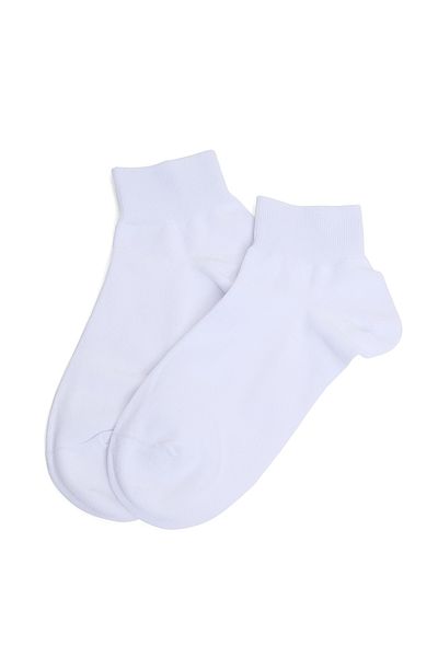 R&B White PO3 MENS ANKLE SOCKS