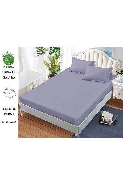 FIONNA.RO Elasticated Duvet Cover and Pillowcases in Finet UNI 180x200cm - Lavender