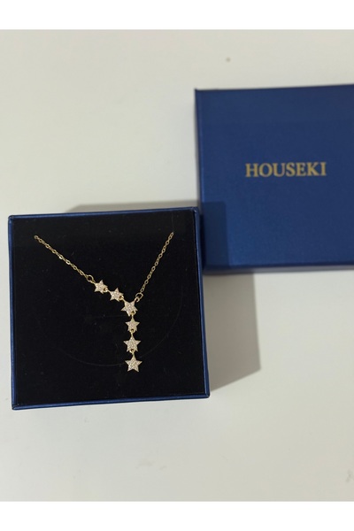 HOUSEKİ قلادة ستيل ستار واي واي
