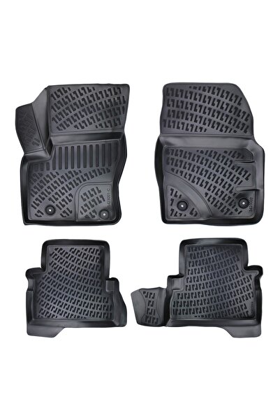 DELUXETUNING Set covorase auto cauciuc Ford C-Max I 2003-2010 forma tavita