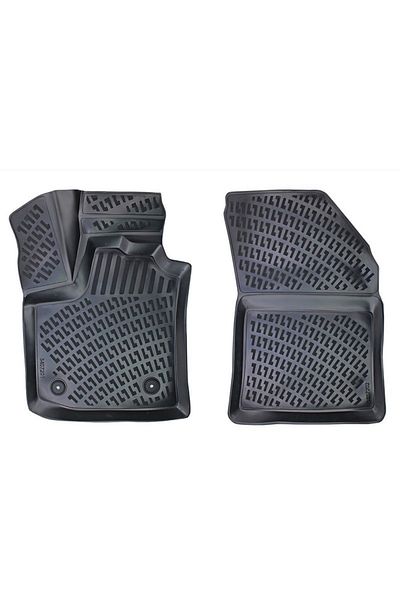 DELUXETUNING Set covorase auto cauciuc Dacia DOKKER 2012->(fata) forma tavita