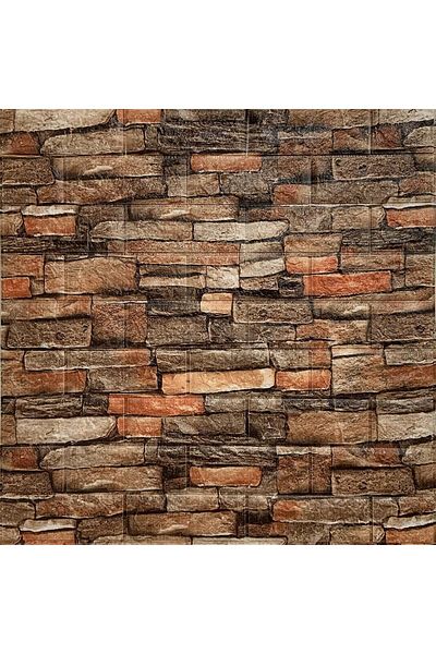 divendi-ro 3D Wallpaper Tile, Classic Brick - 70 x 77 cm, Self-Adhesive