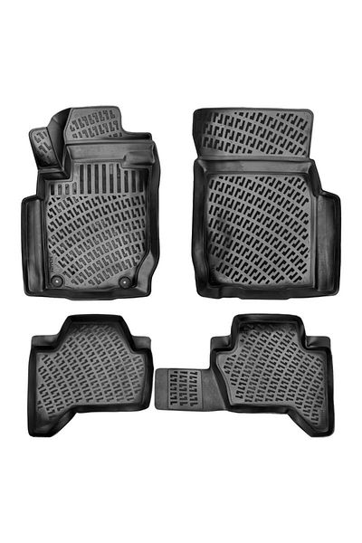 DELUXETUNING Set covorase auto cauciuc MITSUBISHI L200 / Triton Brizzard 2015-2019 forma tavita