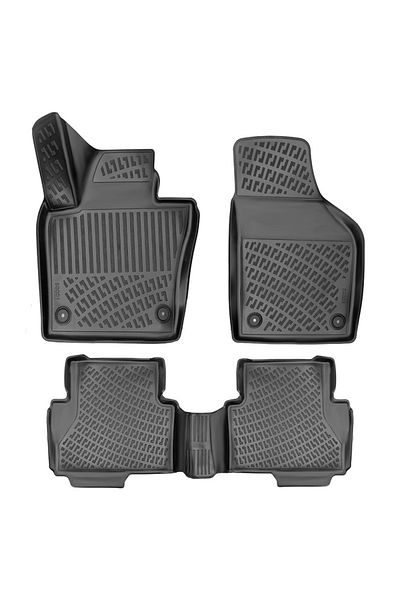 DELUXETUNING Set covorase auto cauciuc VW Sharan II 2010->, 5 locuri, forma tavita