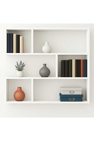 Woody Home Dekoratif Duvar Rafı , Kitaplık , Gizli Bağlantılı , Uçan Duvar Ra...