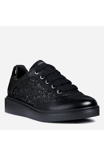 Geox Girls' sports shoes made of eco-leather with textile inserts