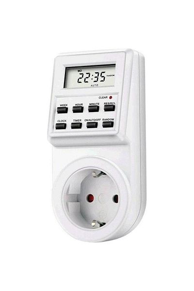 divendi-ro Smart socket with LCD display, energy consumption meter, timer and clock