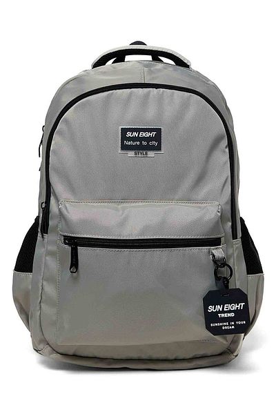 R&B Light Grey Teen Girls Backpack