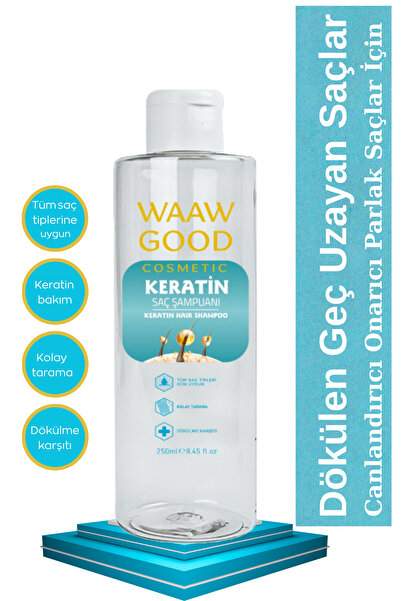 WAAW GOOD Saç Dökülmesi Karşıtı ve Hızlı Saç Uzatan Keratin Şampuan 250 ml