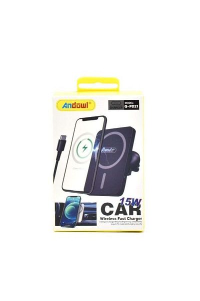 divendi-ro Suport auto pentru telefon cu încărcare wireless, reglabil, cu grilă de ventilație Venti
