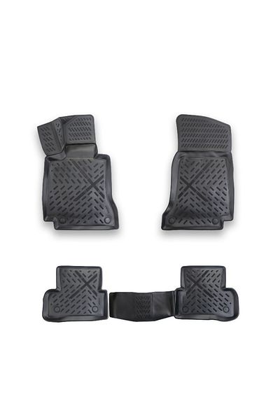 DELUXETUNING Set covorase auto cauciuc Mercedes Clasa C W205 2015-2021 forma tavita