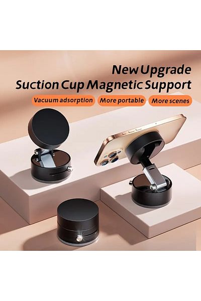 Generic 360Rotating Adjustable Self-Adhesive Magnetic Suction Cup Phone Holder Suitable for Home,Work&Car