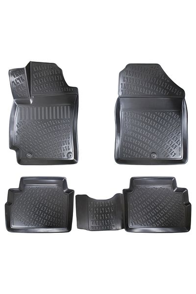 DELUXETUNING Set covorase auto cauciuc Hyundai Elantra 6 2016-2021 forma tavita