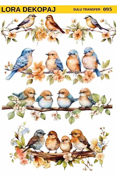 Lora Dekopaj Sulu Transfer Kağıdı - 095 25×35 cm
