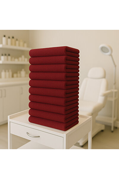 KAYABEY HOME Set of 12 Professional Barber & Hairdresser Towels – 50X90 cm 100% Cotton