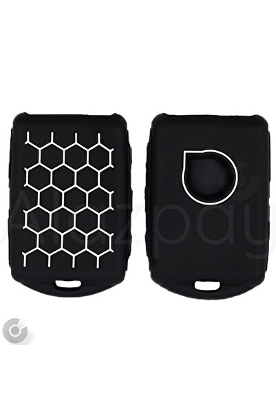 Alazpay حافظة مفاتيح منقوشة من السيليكون لسيارة فولفو Xc40 Xc90 Xc70 S60 S80 ...