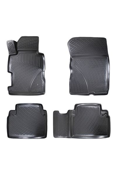 DELUXETUNING Set covorase auto cauciuc Honda Civic FD06 caroserie sedan 2006-2012, forma tavita