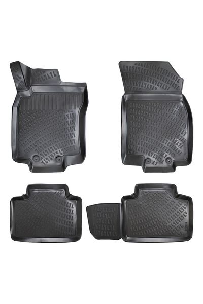 DELUXETUNING Set covorase auto cauciuc Nissan X-Trail T32 2013-2021 forma tavita