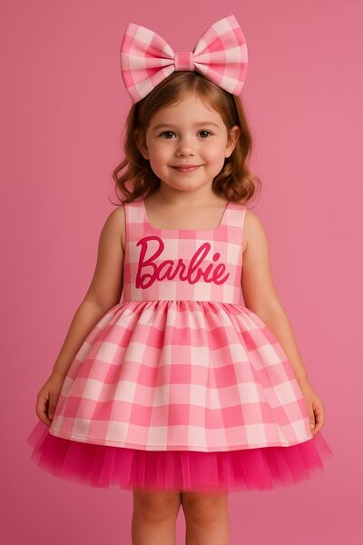 Anne Kız Tasarım barbie doğum günü elbisesi