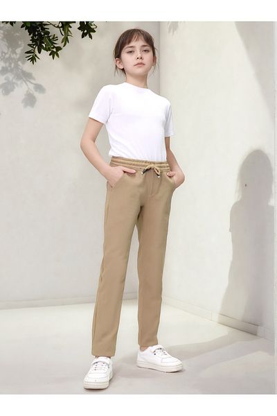 Pantulux Boy's Gabardine Elastic School Trousers