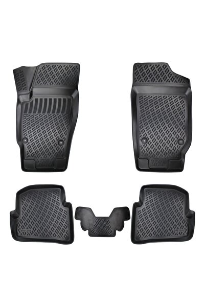 DELUXETUNING Set covorase auto cauciuc SEAT CORDOBA II 2002-2008 forma tavita