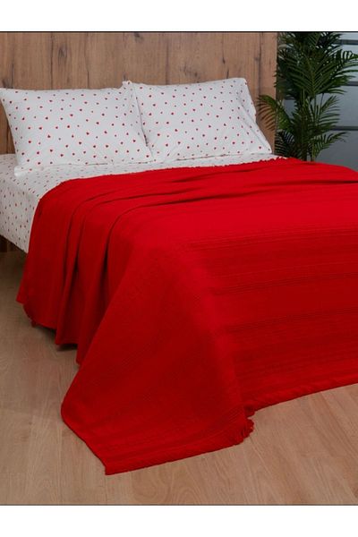 GONCA Lamazihome Double Red Heart Pique Set