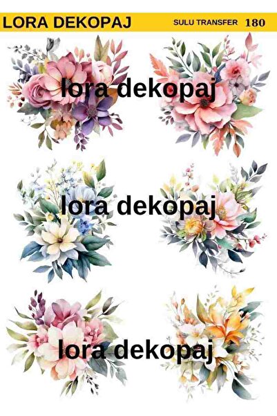 Lora Dekopaj Sulu Transfer Kağıdı - 180 25×35 cm