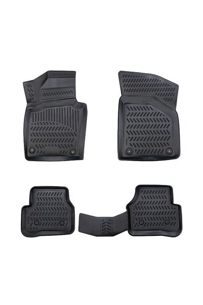 DELUXETUNING Set covorase auto cauciuc Skoda Superb II 2008-2015 forma tavita