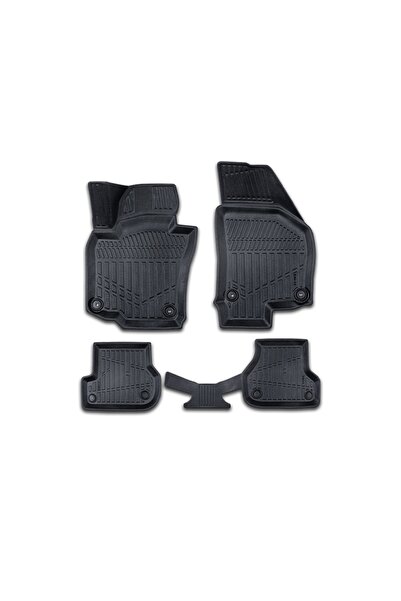 DELUXETUNING Set covorase auto cauciuc Skoda Octavia II 2004-2012, forma tavi...