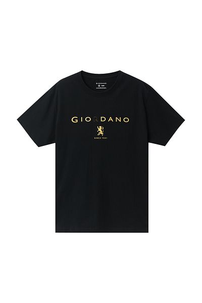 Giordano تي شيرت رجالي بطبعة مميزة