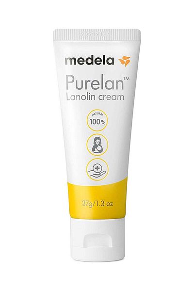 Medela Purelan 37G Lanolin Cream - Fast Relief For Sore And Dry Skin, 100% Natural, Hypoallergenic,
