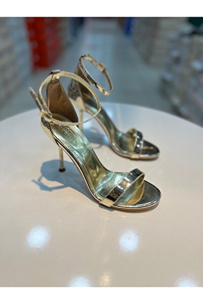 Alphus Serrace Mirror Material Single Strap Galvanized Heel Heeled Shoes