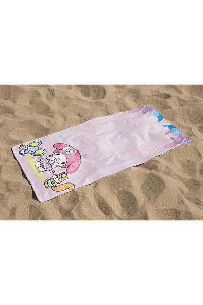 Home Kuromi Melody Patterned Digital Printed Girl's Beach Bath Towel