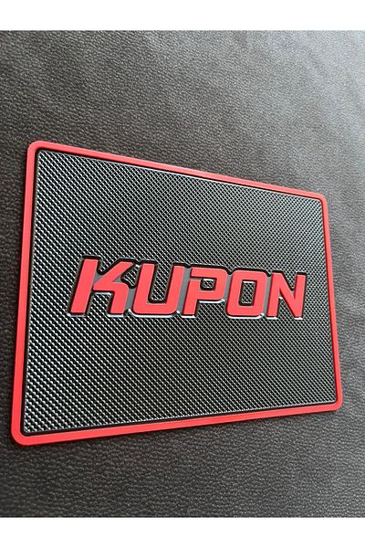 CEBECİOTO Kupon Black Top Red Anti-Slip Torpedo Pad