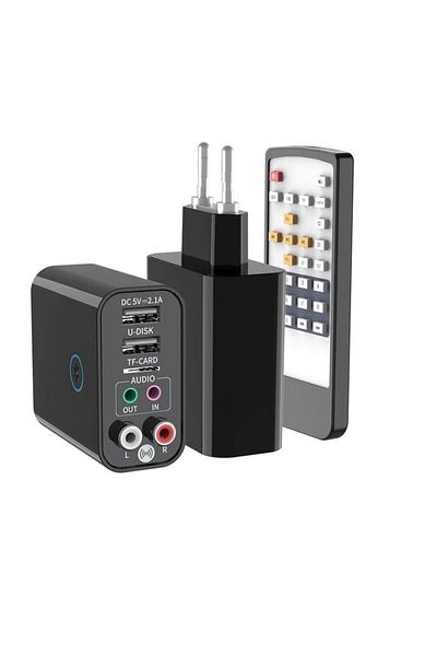 divendi-ro 2 in 1 Bluetooth Audio Adapter, Receiver and Transmitter, BT 5.0, USB Play, RCA
