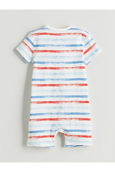 LC Waikiki Lcw Baby Printed Baby Boy Combed Cotton Jumpsuit 2-Pack