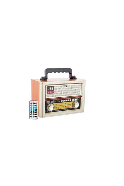 divendi-ro Portable bluetooth radio with modern retro design and remote control