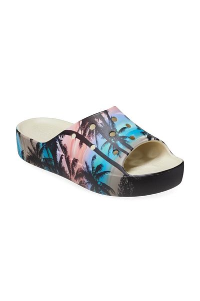 Crocs Κλασικές παντόφλες με πλατφόρμα και ρετρό στυλ Resort - 208765-2Y3