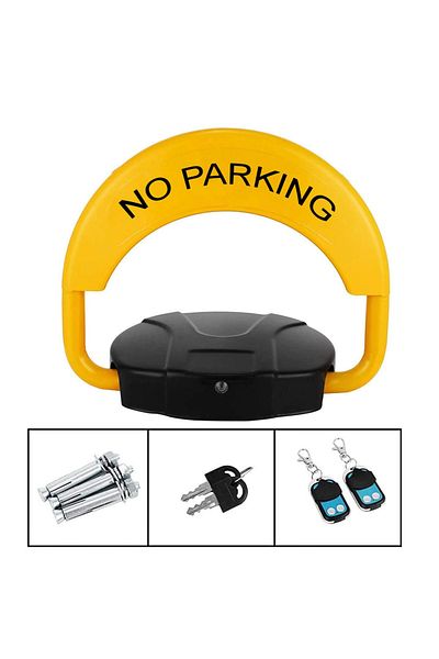 divendi-ro Automatic Parking Lock with 2 Remote Controls and Alarm - Supports 2 Tones - Weather Resistant