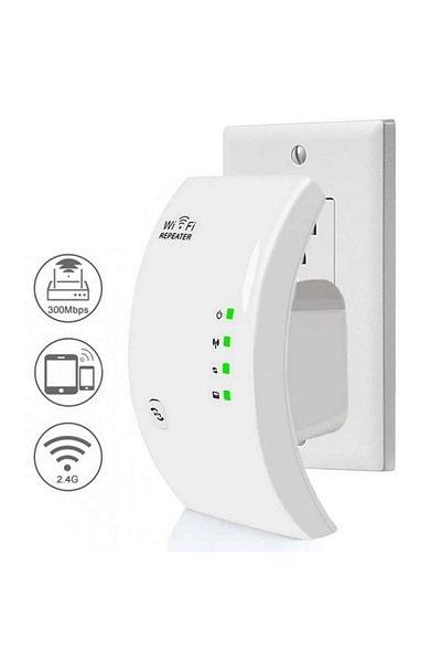 Welora WiFi Signal Amplifier/Range Extender, 300 Mbps, WLAN 2.4 GHz - White