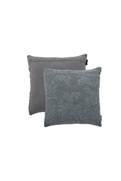 Cottage وسادة من قماش الجوت القطني المائل 50*50 سم - رمادي أزرق