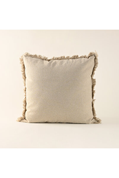 Cottage وسادة قطنية 50*50 سم، بيج