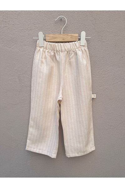 BabyDia Striped Linen Trousers