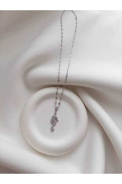 Minne Jewelry-Accessory قلادة الحصان البحري - قلادة الحصان البحري الفولاذية -...