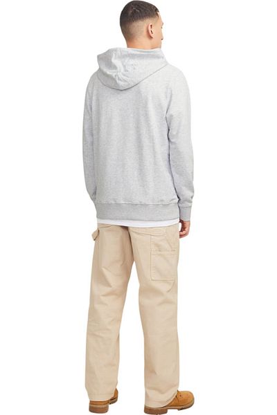 Jack & Jones Hanorac JACK & JONES Colton PO - 12268440-Λευκό Μελάντζ