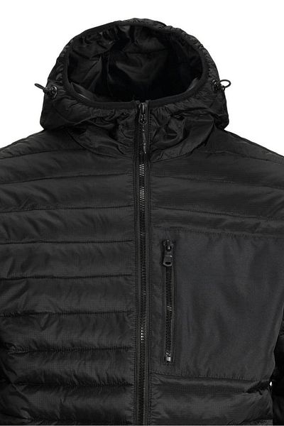 Jack & Jones Jacheta JACK & JONES Φούτερ με κράνος - 12228038-Μαύρο